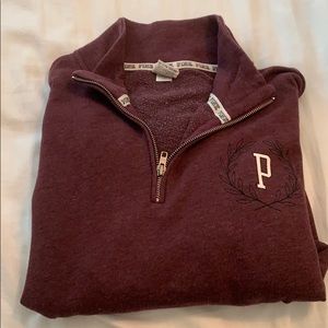 VS Pink Quarter Zip Pullover